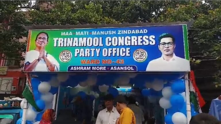 আসানসোলে TMC দফতরের অবৈধ নির্মাণ নিয়ে চরম উত্তেজনা! 1 tmc1