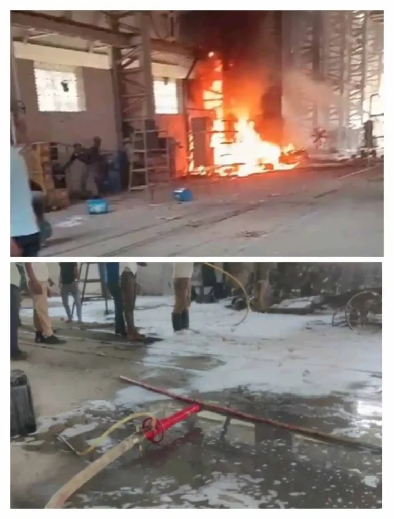 चितरंजन रेल कारखाने में भीषण आग, चारों ओर हड़कंप! 1 chittaranjan loco works fire emergency