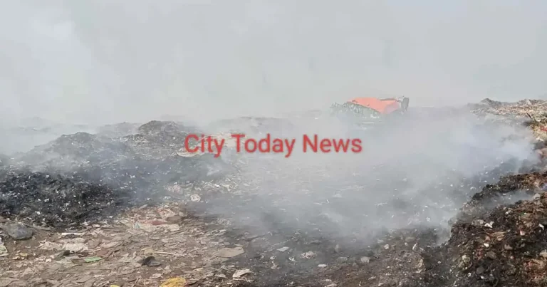 kali pahadi dumping ground fire smoke