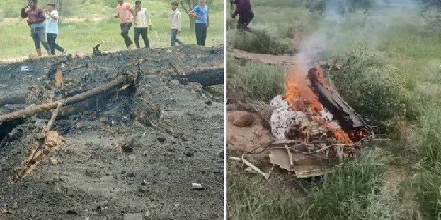 राजस्थान में सेना का जगुआर प्लेन क्रैश, दोनों पायलट ने गंवाई जान, हादसे की जांच के आदेश 1 army plan crash