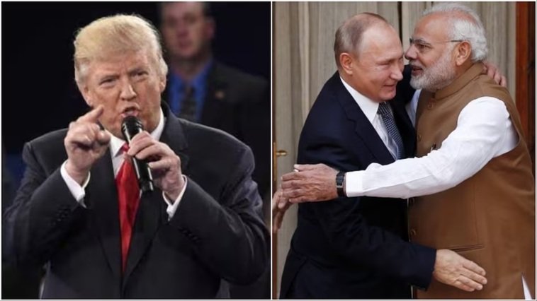 '24 घंटे में भारत पर लगाऊंगा भारी टैरिफ...', भारत-रूस की दोस्ती से चिढ़े ट्रंप का बड़ा ऐलान 1 MODI Trump putin