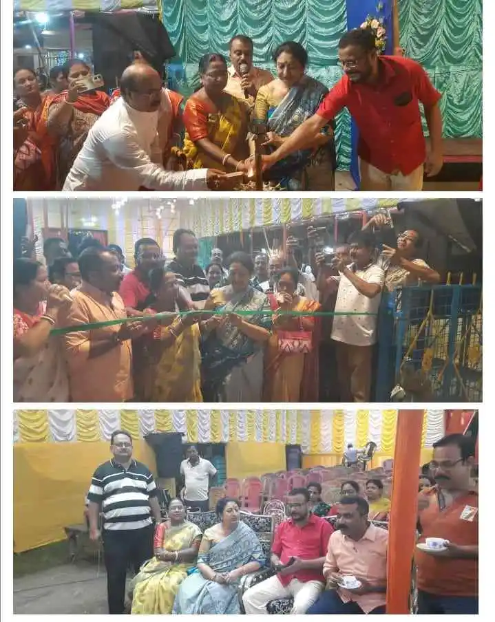 🎉 দুর্গাপুর কুরুরিয়া মোড়ে গণেশ পুজোর রঙিন সূচনা, ১০ বছরে পা দিল কমিটি 1 ezgif 693a4689f0c676