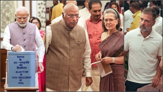Vice President Election: आज देश को मिलेगा नया उपराष्ट्रपति, 96% वोटिंग: अब गिनती फिर रिजल्ट, तीन पार्टियों ने दूरी बनाई 2 2 11