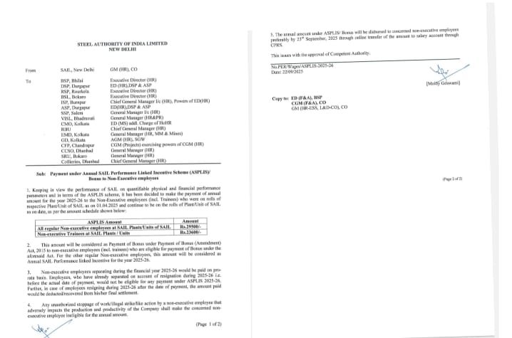 নন-এক্সিকিউটিভ কর্মীদের মুখে হাসি – সেপ্টেম্বরের মধ্যেই আসছে বোনাস 1 231fd436 52de 4045 954a 16da74c6cf4d