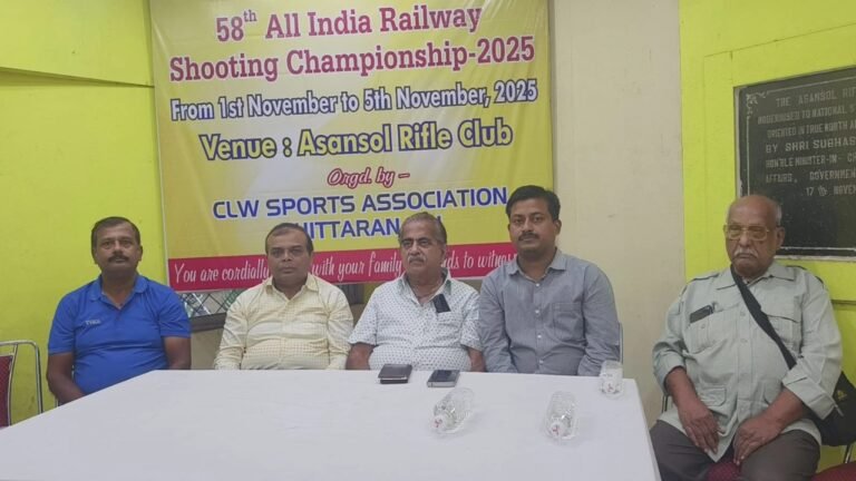 आसनसोल राइफल क्लब में 1 नवंबर से 58वीं ऑल इंडिया रेलवे शूटिंग चैम्पियनशिप 1 1 38