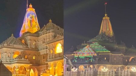 ध्वजारोहण समारोह के उल्लास में डूबी रामनगरी, राम मंदिर में सुरक्षा के कड़े इंतजाम 3 5 19