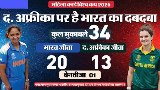 विमेंस वर्ल्ड कप : फाइनल में आज भारत Vs साउथ अफ्रीका, चैंपियन टीम का होगा पहला खिताब 3 5