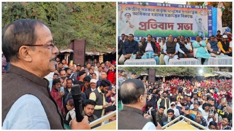 পরিবর্তন যাত্রার জবাবে আসানসোলে তৃণমূলের শক্তিপ্রদর্শন, গির্জা মোড়ে জনসমুদ্র 1 asansol malay ghatak